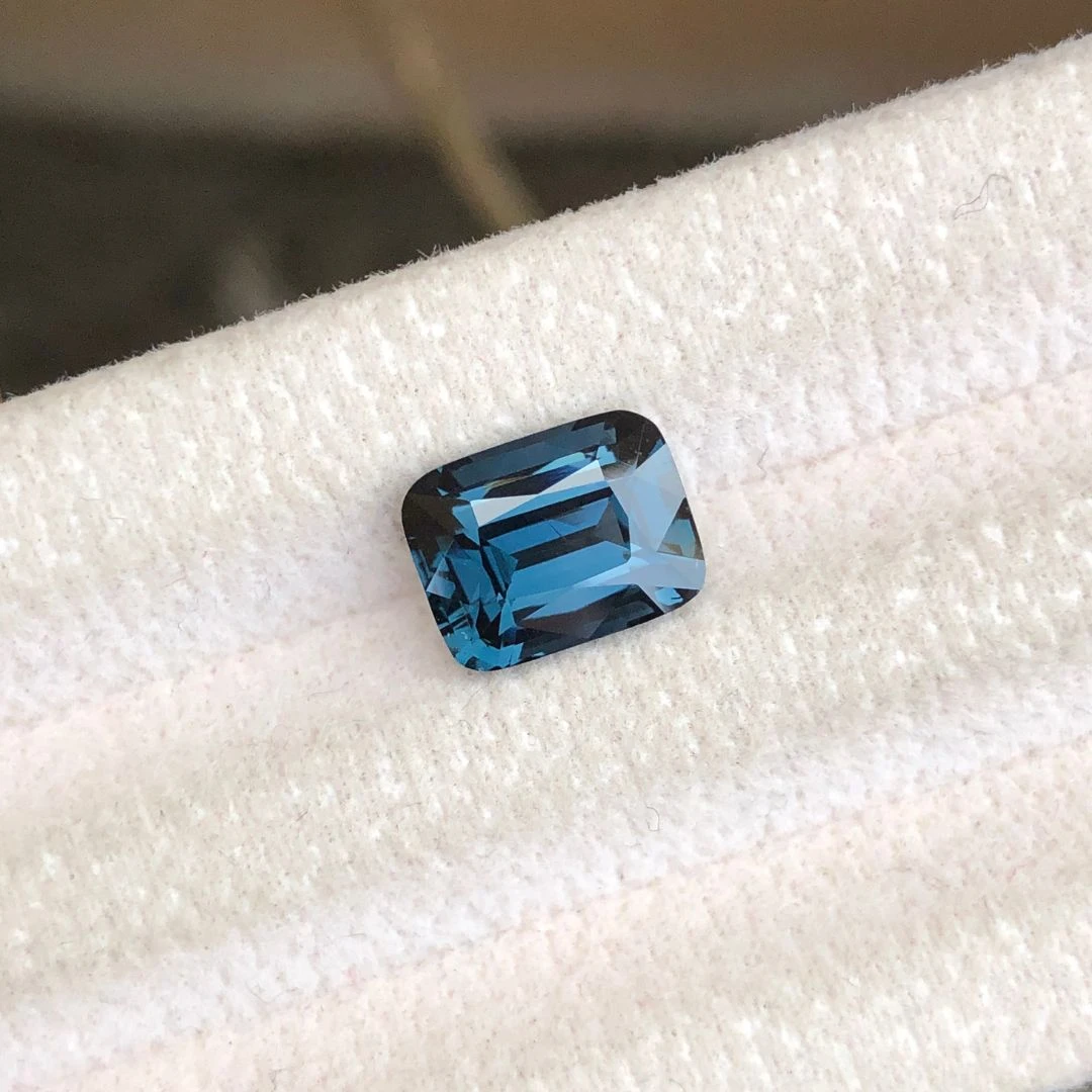 3.12 ct Natural Blue Spinel Cushion Shape Loose Gemstone from Tanzania — view 2